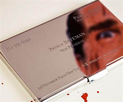 american psycho business card holder